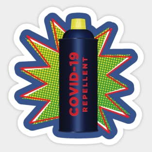 COVID-19 Repellent Spray Sticker